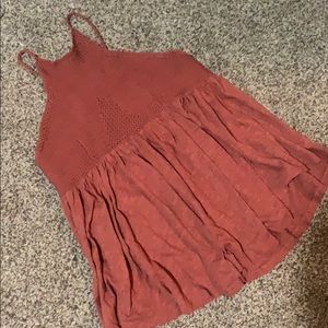 Free People crochet baby doll tank